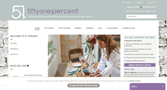 Desktop Screenshot of fiftyonepercent.co.uk