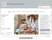 Tablet Screenshot of fiftyonepercent.co.uk